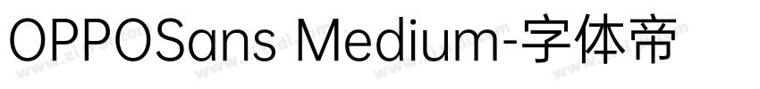 OPPOSans Medium字体转换